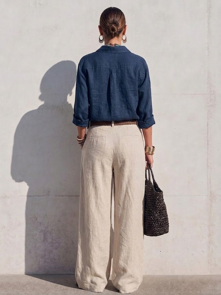 Simple Casual Classic Linen Cotton Shirt
