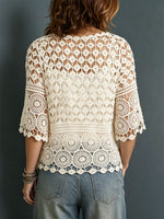Lightweight Open-knit Layering Top
