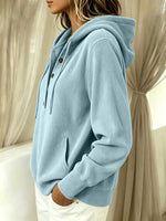 Casual Corduroy Hoodie