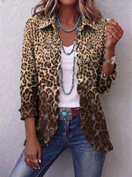 Leopard-print Ruffled Linen And Cotton Jacket