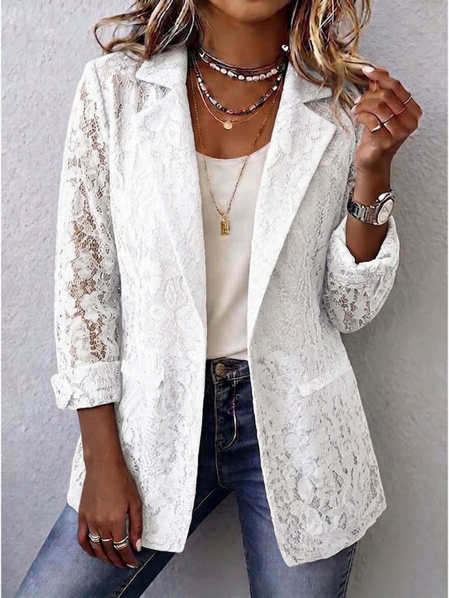 Casual Classic Lace Blazer