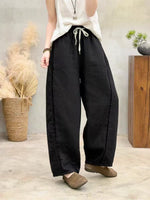 Casual Linen And Cotton Trousers