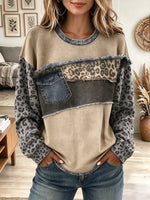 Women's Color Block Patchwork Sweatshirt