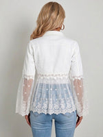 Stylish Casual Lace-panel Jacket