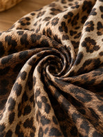 Women's Boho Gradient Leopard Print Blouse
