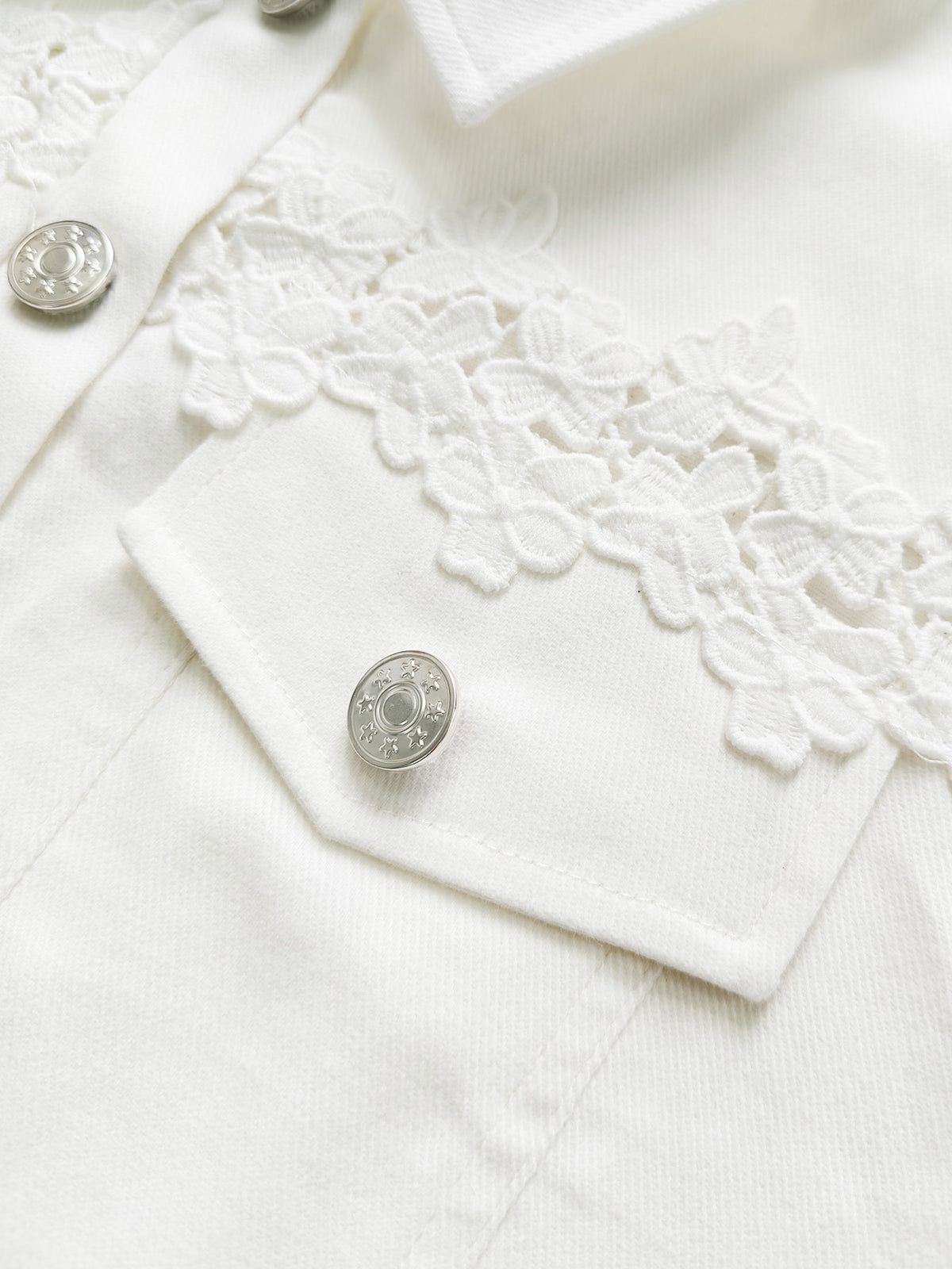 Stylish Casual Lace-panel Jacket