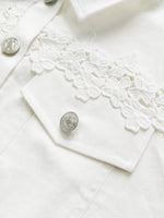 Stylish Casual Lace-panel Jacket