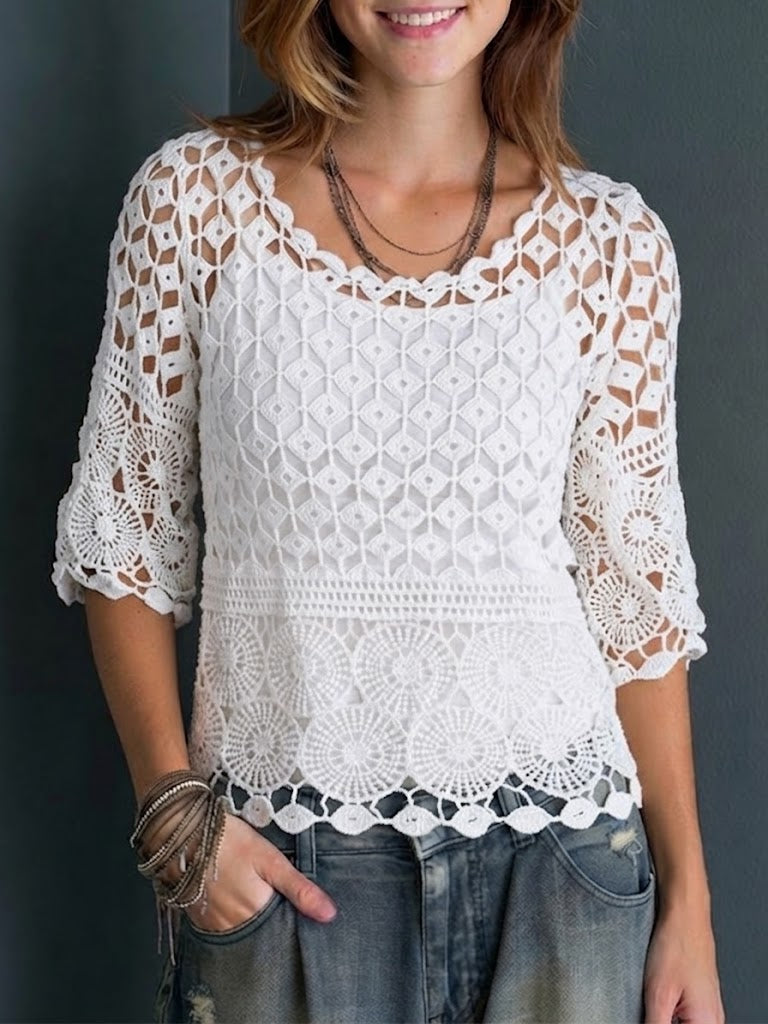 Lightweight Open-knit Layering Top