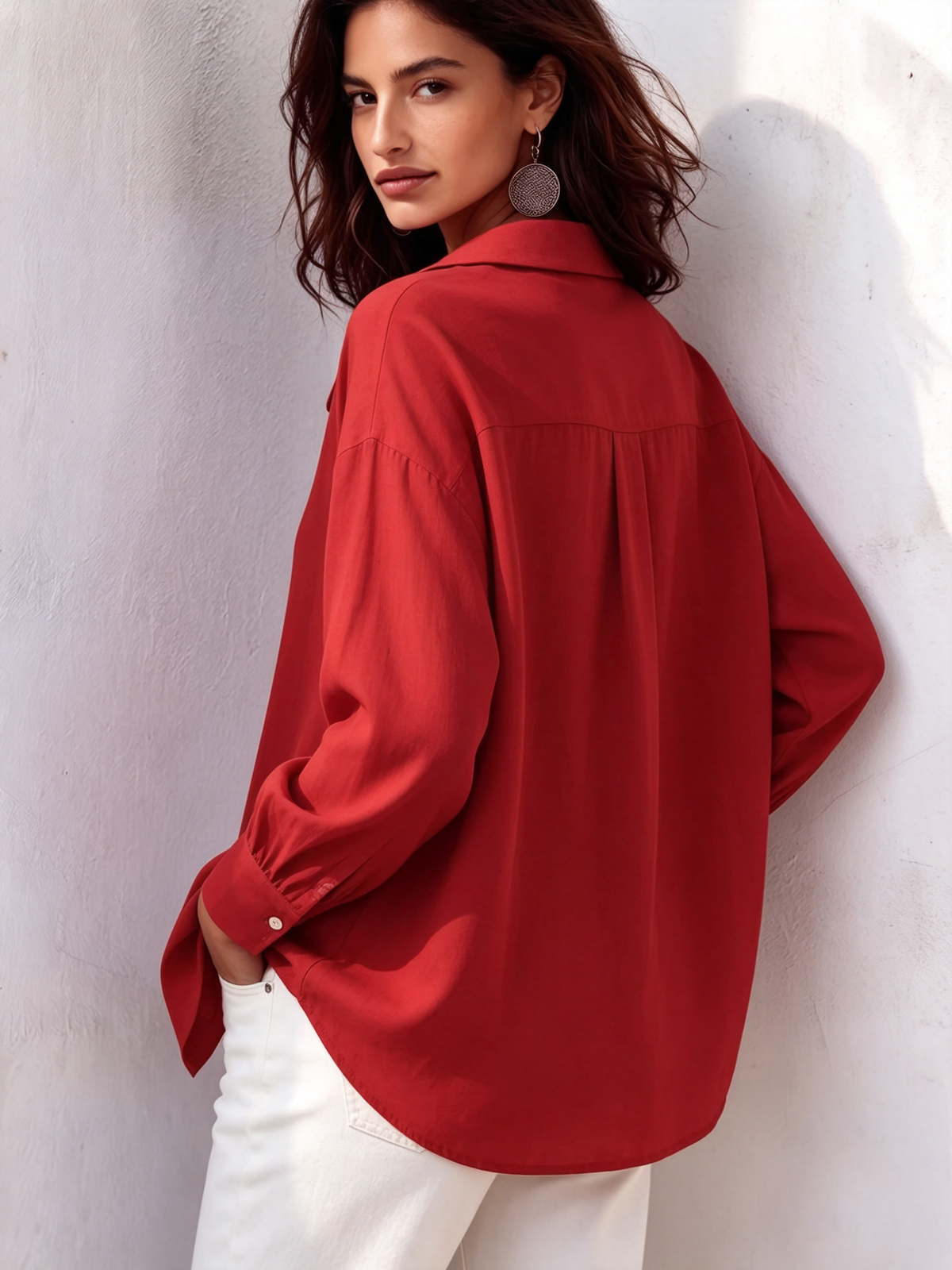Retro And Elegant Peter Pan Collar Shirt