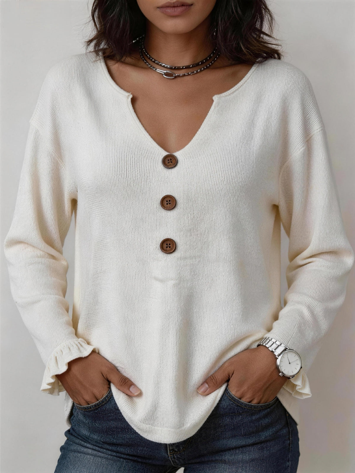 Casual, Loose, And Cozy Knitted Pullover