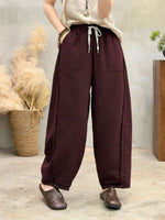 Casual Linen And Cotton Trousers