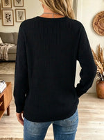 Women's Striped Sequin Sweater