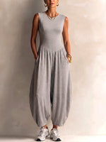 Chic Relaxed Sleeveless Harem Jumpsuit