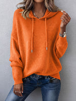 Cozy Relaxed Knit Hoodie