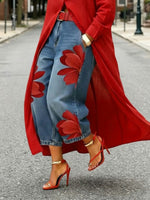 Casual Artistic-print Jeans