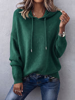Cozy Relaxed Knit Hoodie