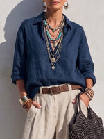 Simple Casual Classic Linen Cotton Shirt
