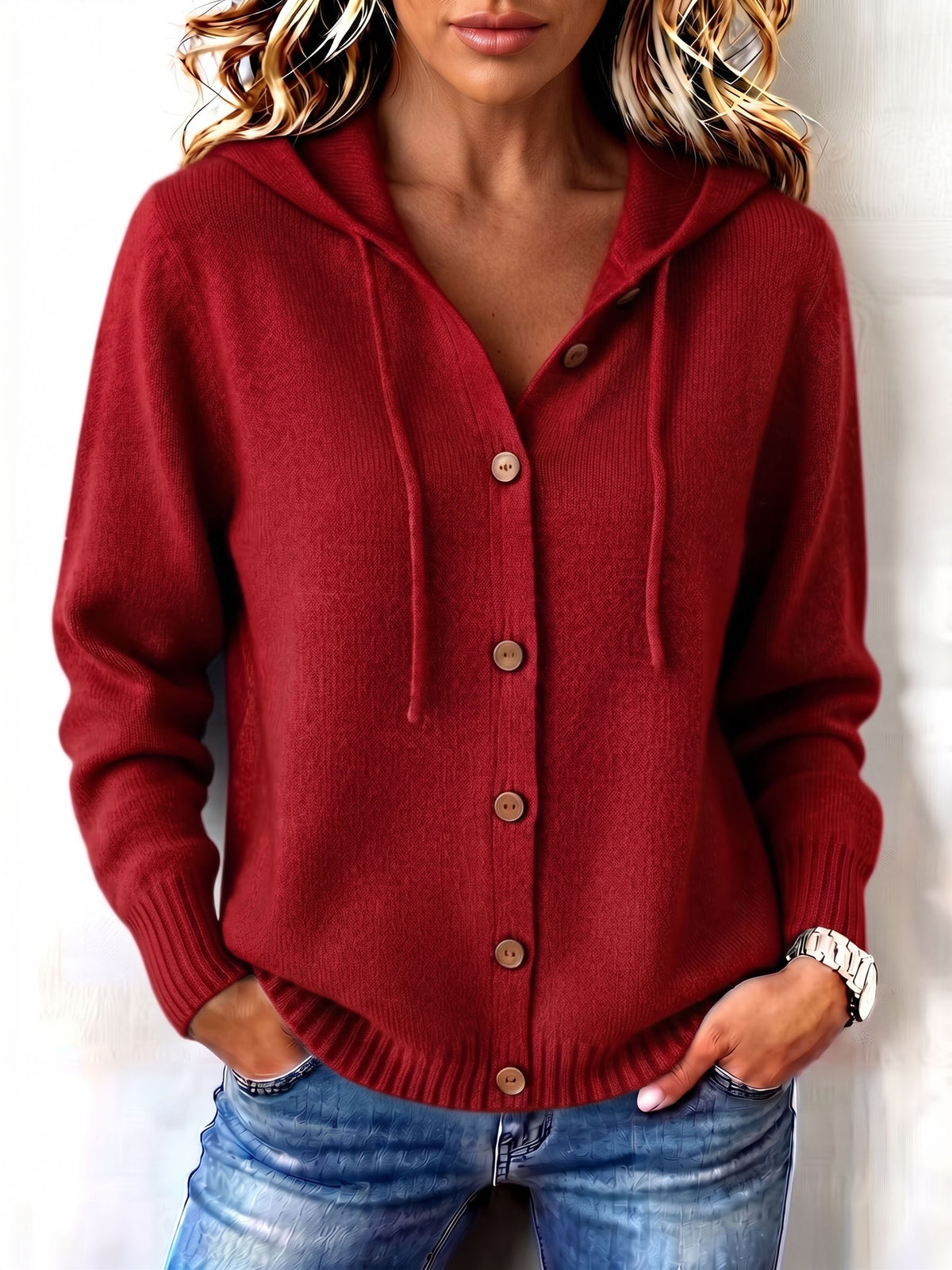 Cozy Chic Versatile Hooded Knit Cardigan