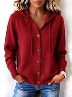 Cozy Chic Versatile Hooded Knit Cardigan