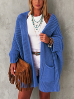 Cozy Casual Oversized Chunky Knit Open Front Cardigan