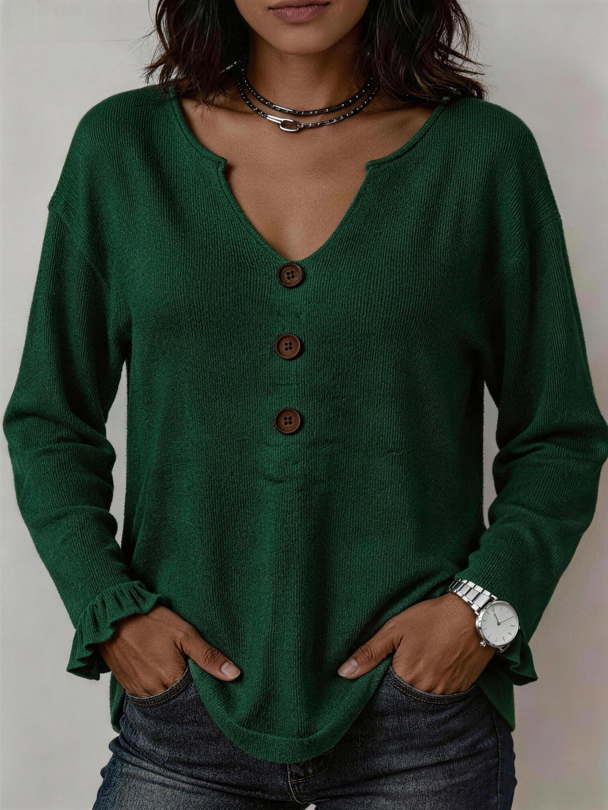Casual, Loose, And Cozy Knitted Pullover