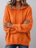 Cozy Relaxed Knit Hoodie