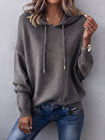 Cozy Relaxed Knit Hoodie
