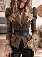 Women's Tweed Blazer Jacket