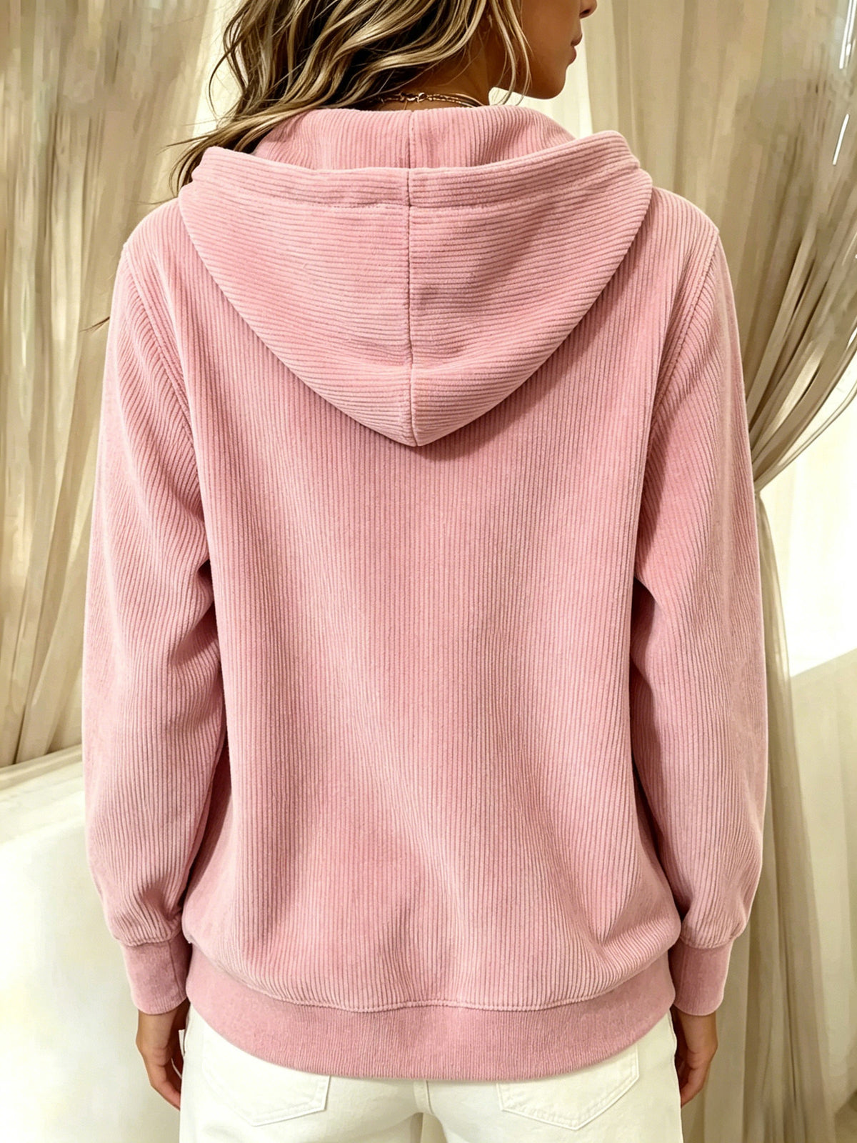 Casual Corduroy Hoodie