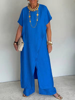 Cozy Loose-fit Asymmetrical Design Two-piece Set