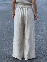 Minimalist Breathable Cotton And Linen Wide-leg Pants