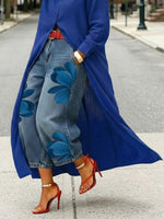 Casual Artistic-print Jeans