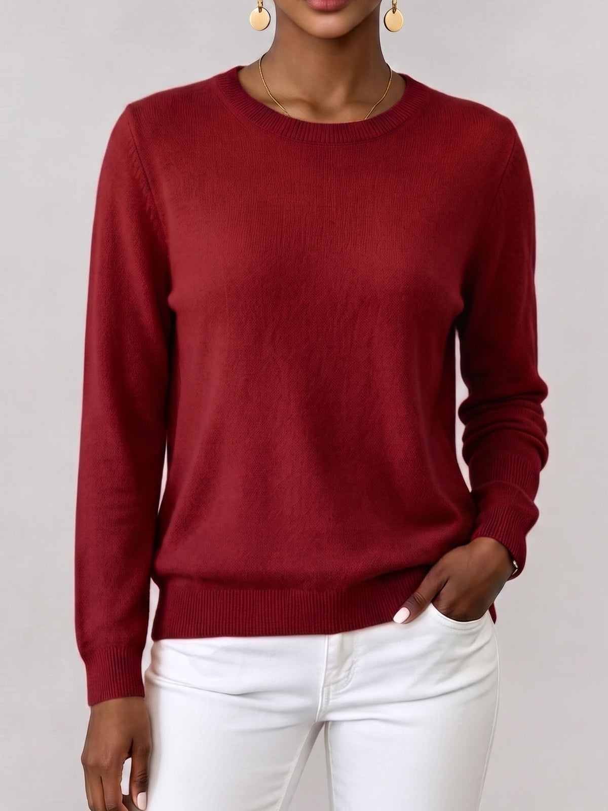 Cozy Basic Crew Neck Sweater